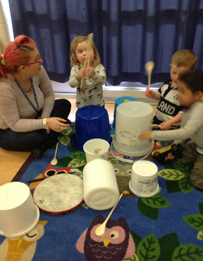 druming on different objects