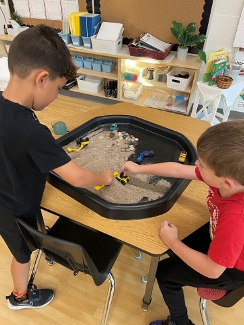 Building friendships while enjoying sensory exploration
