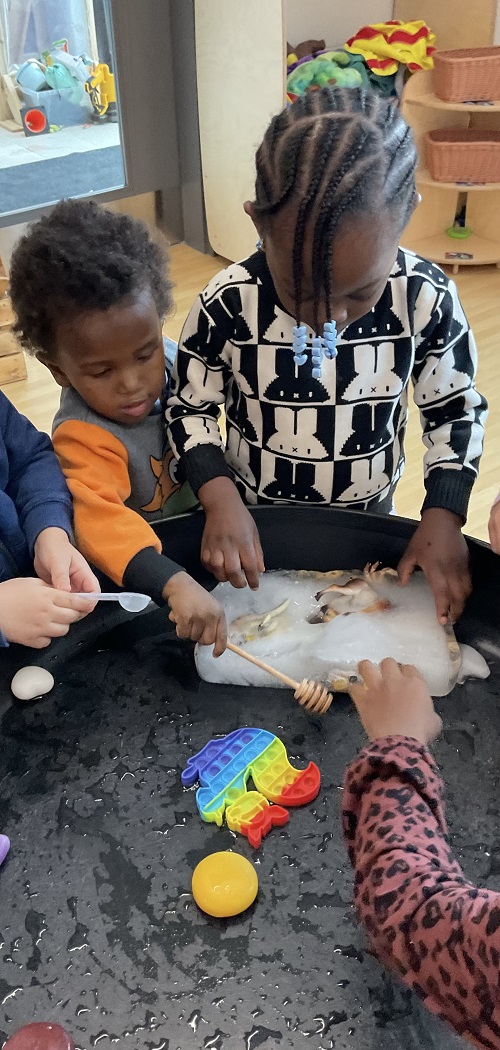 team work to break the ice